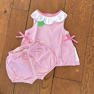 Florence Eiseman dress and bloomers 12m